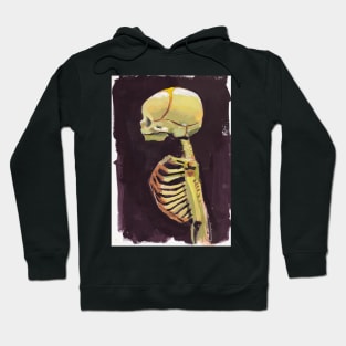 Ansekenamun - Baby Skull Print Hoodie